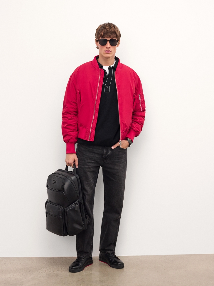 Fűzős magas bőr tornacipő LENNART